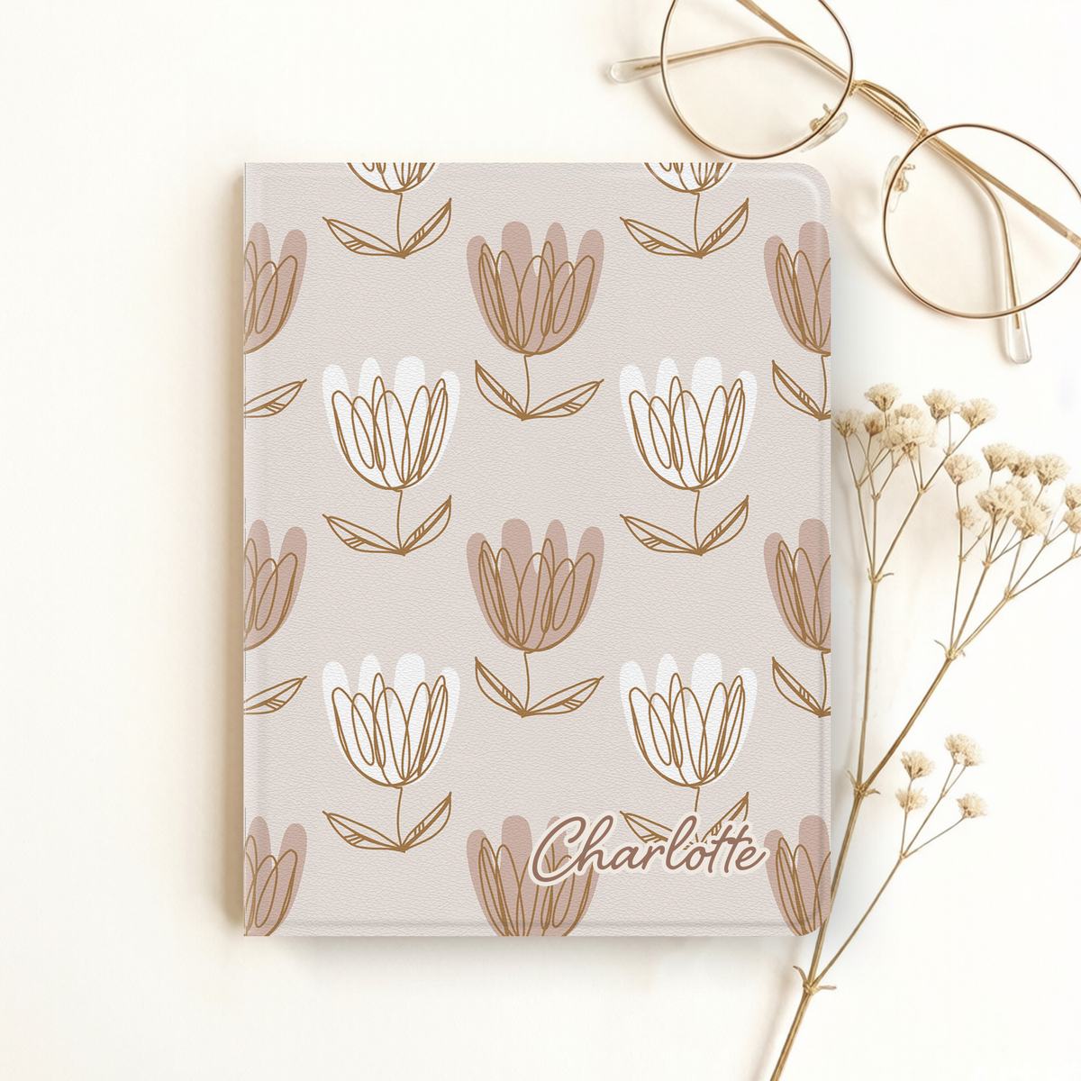 Boho Blush Tulip iPad Case