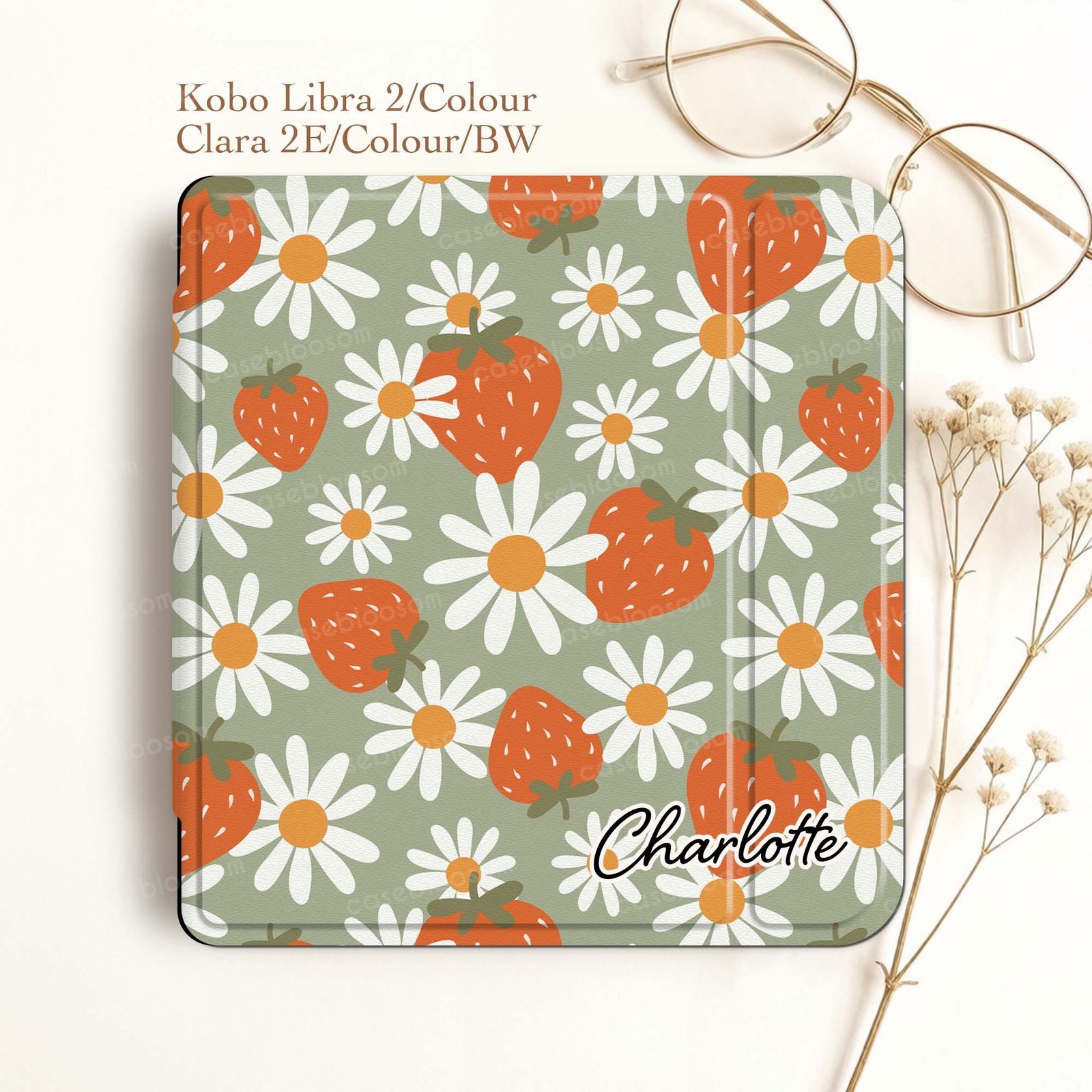 Strawberry Daisy Kobo Case