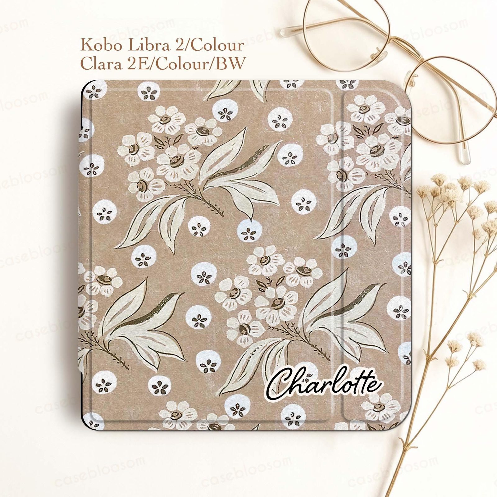 Latte Bloom Kobo Case