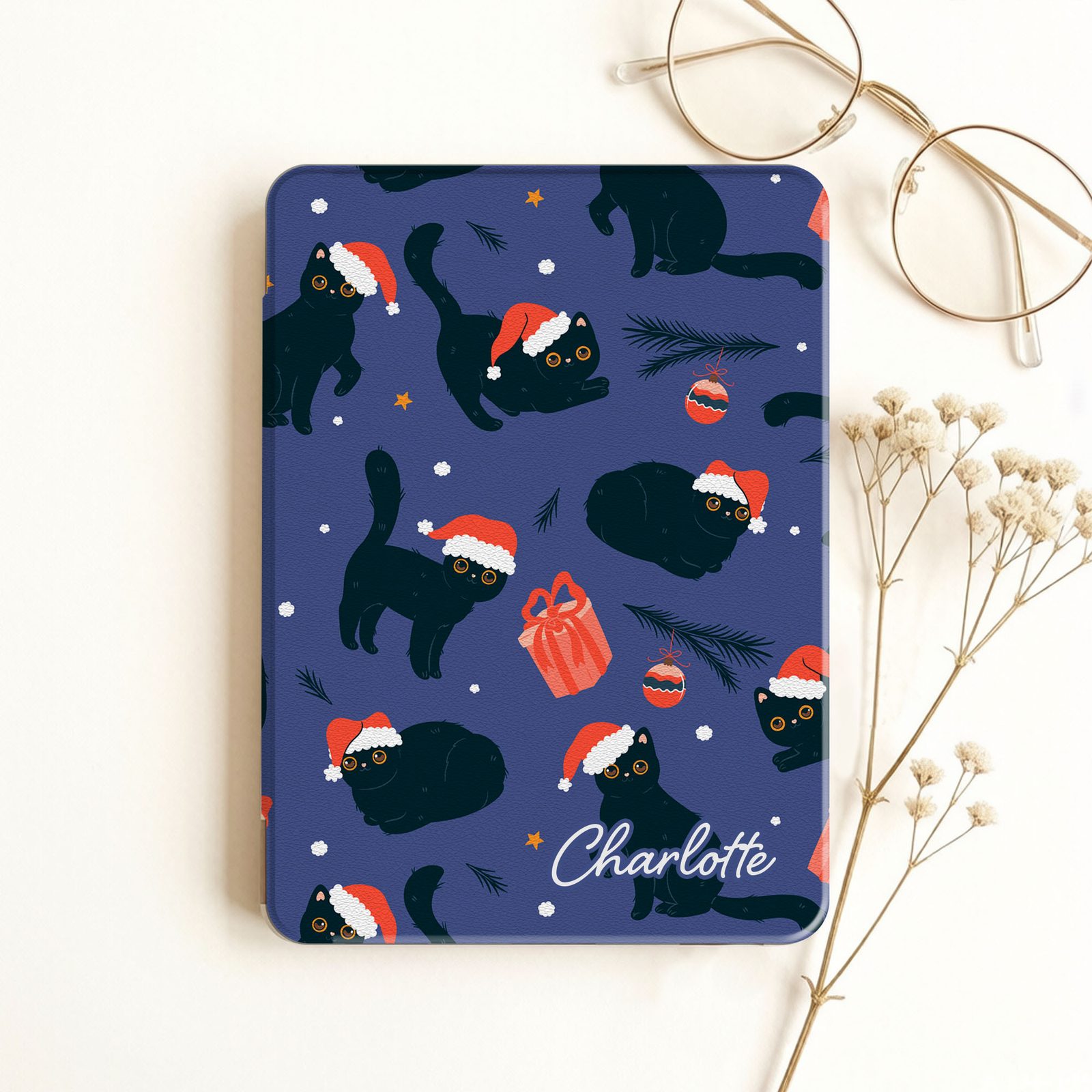 Santa Claws Christmas Cats Kindle Case